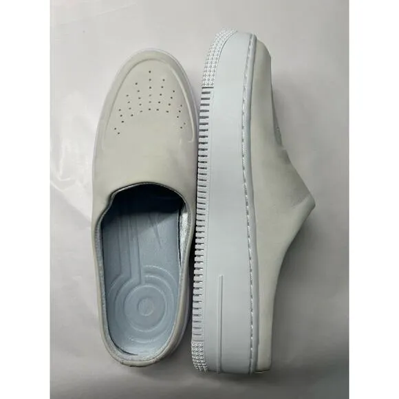 Nike Womens Air Force 1 Lover XX Slip-On Mule Shoes Ivory Soft Suede Sz 9.5 NWOB