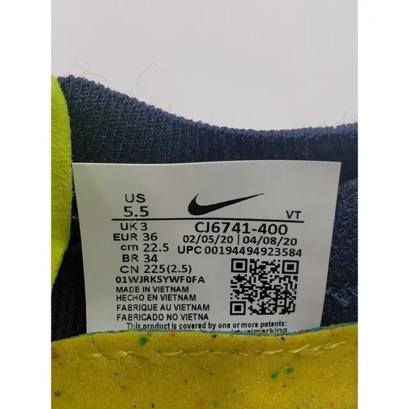 Nike women's Air VaporMax 2020 Flyknit Multicolor - CJ6741-400 size 5.5 US