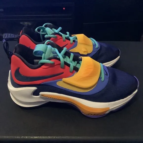 Nike Zoom Freak 3 AntetokounBros Red Blue Teal Yellow Basketball YTH 5.5 /WMNS 7