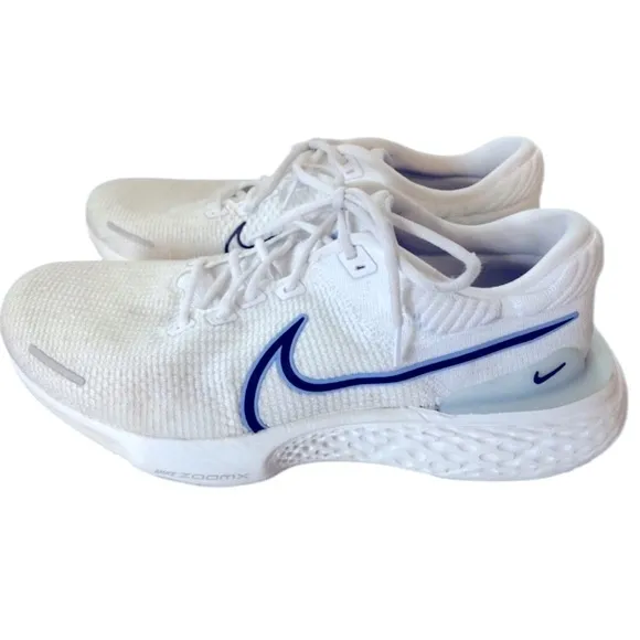 Nike ZoomX Invincible Run Flyknit 2 White University Blue DH5425-100 Sz 7.5 Men