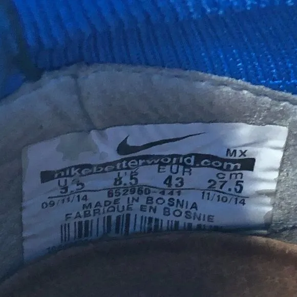 Nike Air Footscape Magista SP Photo Blue 652960-441 Men Size US 9.5