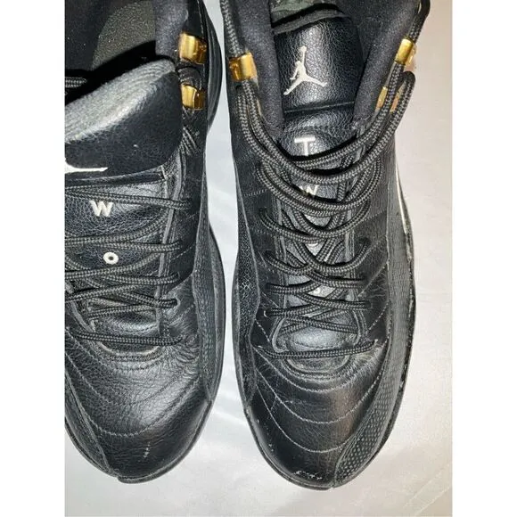 Nike Air Jordan 12 XII The Master Size 10 Black Metallic Gold