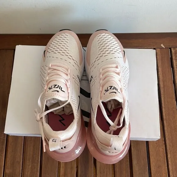 Nike Air Max 270 Light Soft Pink USA Women Size 7/UK 4.5/EU 38(AH6789-604)