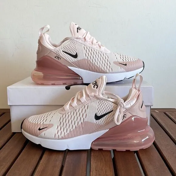 Nike Air Max 270 Light Soft Pink USA Women Size 7/UK 4.5/EU 38(AH6789-604)