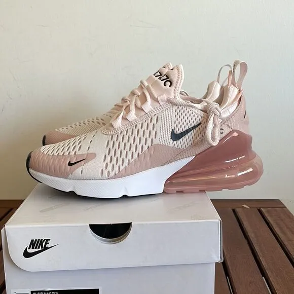 Nike Air Max 270 Light Soft Pink USA Women Size 7/UK 4.5/EU 38(AH6789-604)