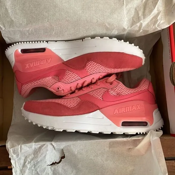 Nike Air Max System Coral Chalk USA Women Size 6.5/UK 4/EU 37.5(DM9538-601)