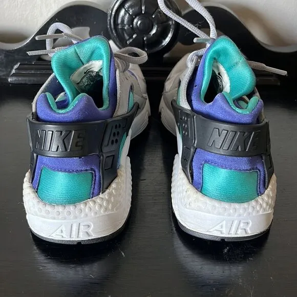 Nike Air Huarache Gray/aqua [634835-008] Women Sneakers
