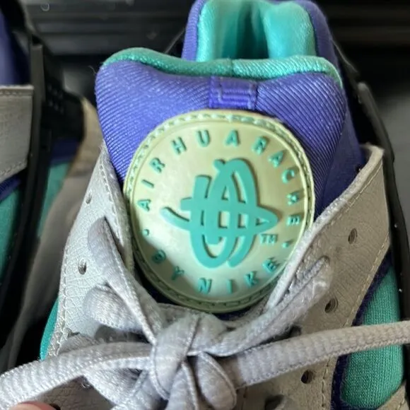 Nike Air Huarache Gray/aqua [634835-008] Women Sneakers