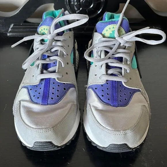 Nike Air Huarache Gray/aqua [634835-008] Women Sneakers