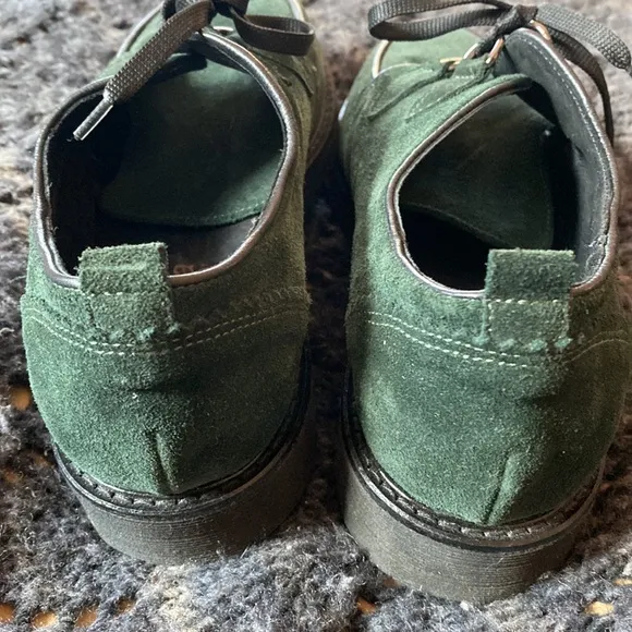 Nila&amp;Nila green suede shoes size 38/ 7.5