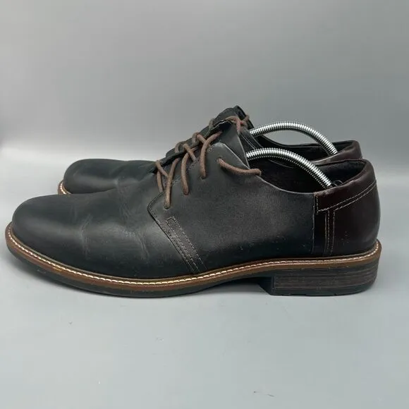 Noat Chief Oxford Mens 13 Black Walnut Leather Dress Shoe Lace-Up Casual Comfort