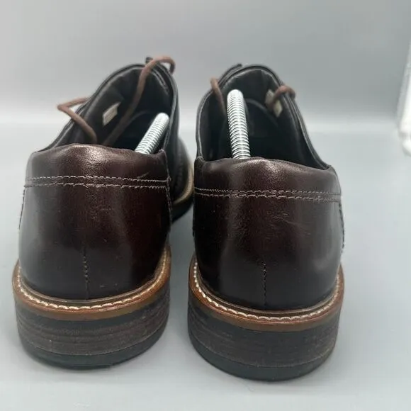 Noat Chief Oxford Mens 13 Black Walnut Leather Dress Shoe Lace-Up Casual Comfort