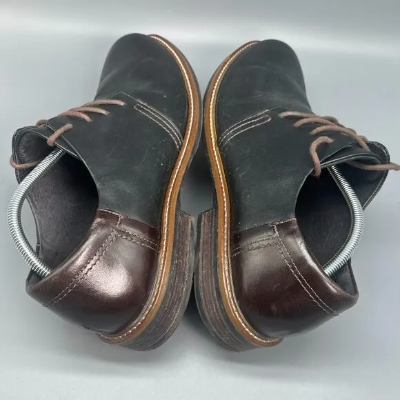 Noat Chief Oxford Mens 13 Black Walnut Leather Dress Shoe Lace-Up Casual Comfort