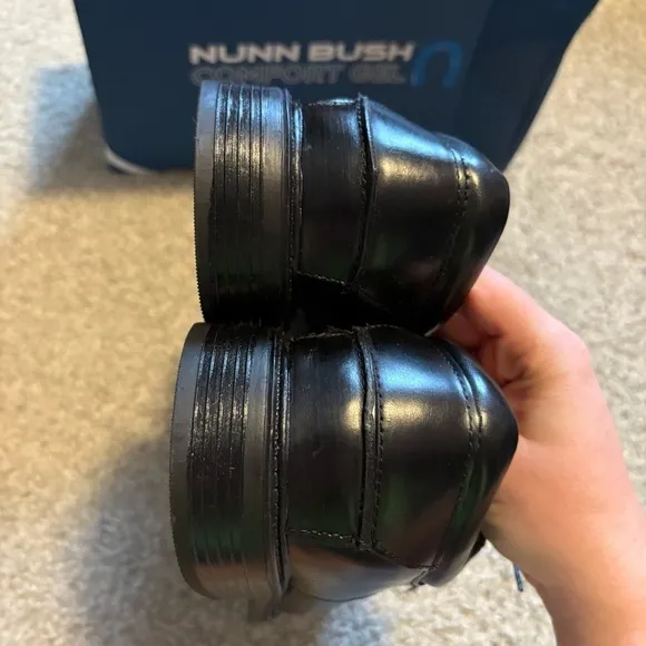 Nunn Bush Comfort Gel Dress Shoes 10 1/2 Wide Black NEW Men’s Oxford
