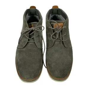 Nunn Bush Mens Seude Lace Up Booties Comfort Gel Memory Foam Size‎ 11M Grey