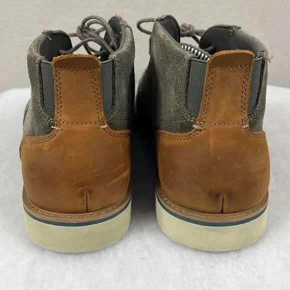 Nunn Bush Mens Seude Lace Up Booties Comfort Gel Memory Foam Size‎ 11M Grey