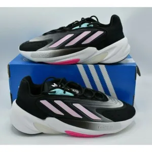 NWB Adidas Womens Size 8.5 Ozelia W Core Black Pink Cloud White Shoes H04266