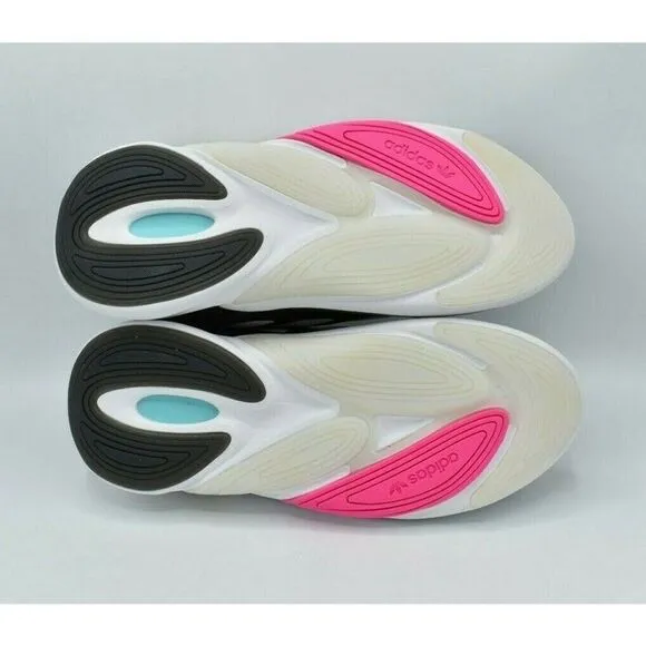 NWB Adidas Womens Size 8.5 Ozelia W Core Black Pink Cloud White Shoes H04266