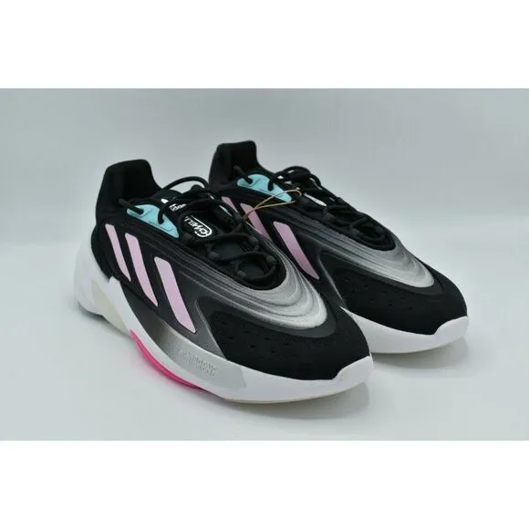 NWB Adidas Womens Size 8.5 Ozelia W Core Black Pink Cloud White Shoes H04266