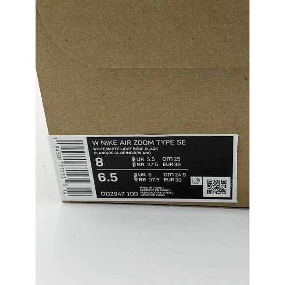NWB Nike Air Zoom Type SE Womens Size 8 Shoes
