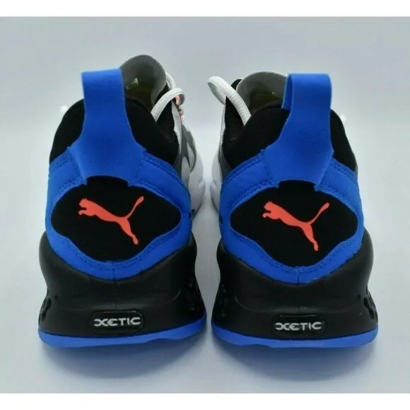 NWB Puma Mens Size 10 Xetic Halflife White Black Blue Sneakers Shoes 195196 02