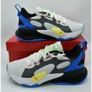 NWB Puma Mens Size 10 Xetic Halflife White Black Blue Sneakers Shoes 195196 02