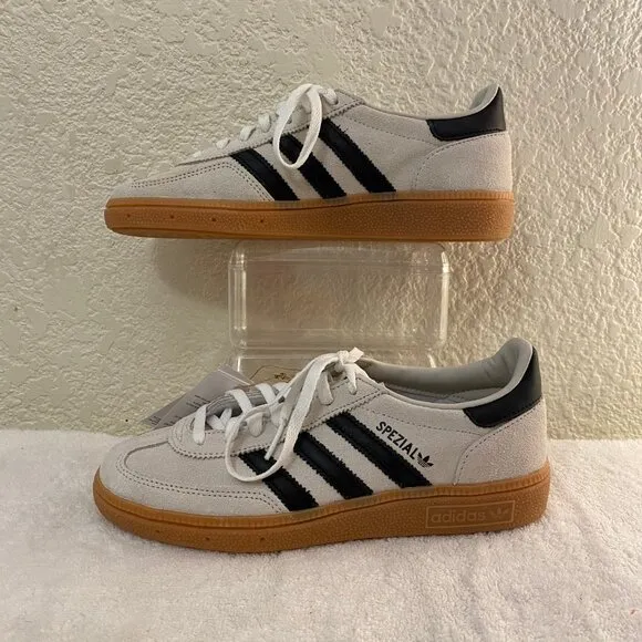 NWB Women Adidas Spezial Beige 100% Suede Athletic Sneakers Shoes Size 6.5-7