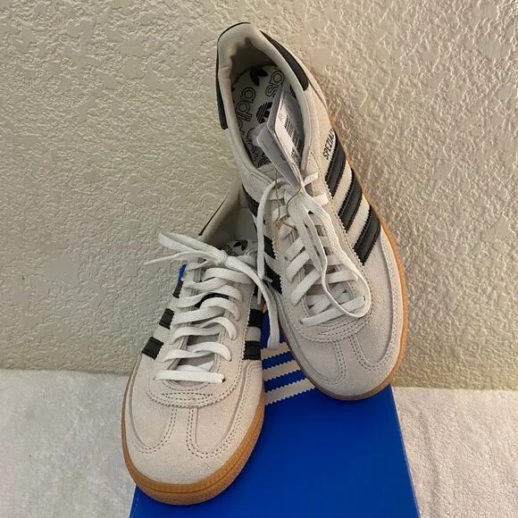NWB Women Adidas Spezial Beige 100% Suede Athletic Sneakers Shoes Size 6.5-7