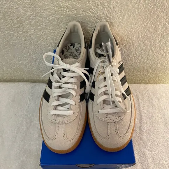 NWB Women Adidas Spezial Beige 100% Suede Athletic Sneakers Shoes Size 6.5-7