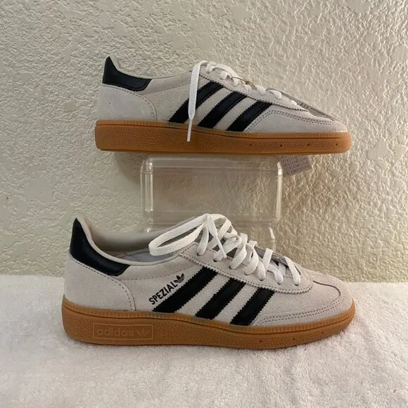 NWB Women Adidas Spezial Beige 100% Suede Athletic Sneakers Shoes Size 6.5-7