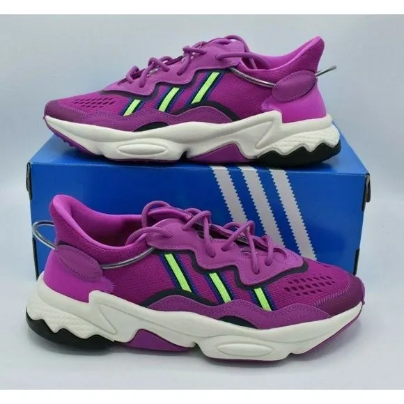 NWB Adidas Originals Womens Size 8 Ozweego W Vivid Pink Sneakers Shoes EH1197