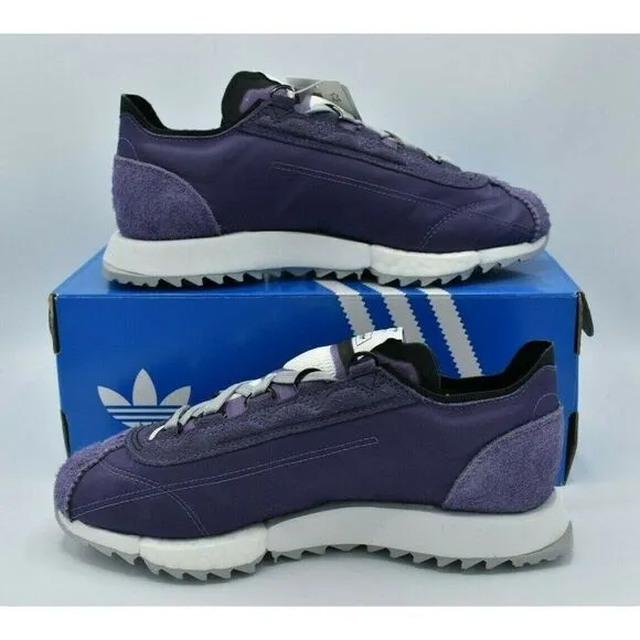 NWB Adidas Originals Womens Size 8 SL 7600 W Purple Black White Shoes EG6815