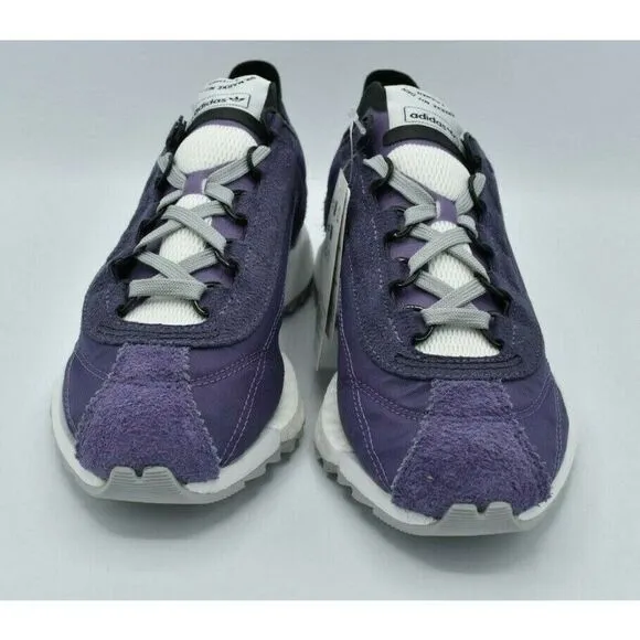 NWB Adidas Originals Womens Size 8 SL 7600 W Purple Black White Shoes EG6815