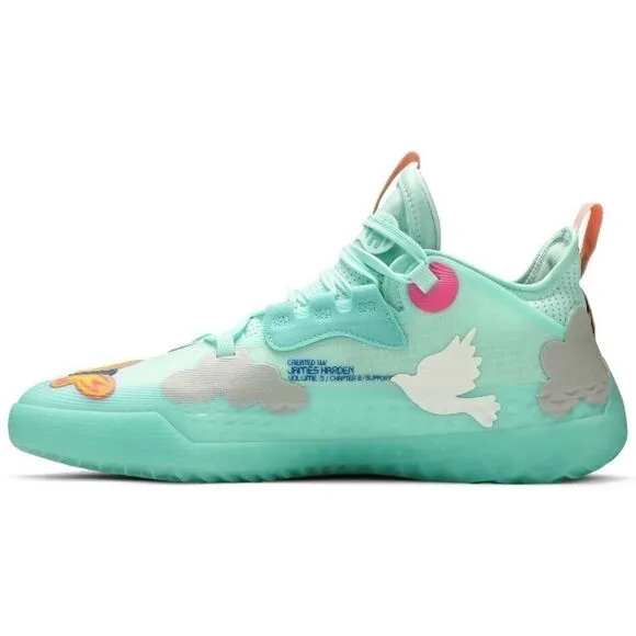 NWB Adidas Women SZ 19 Harden Vol. 5 Futurenatural Clear Mint Crew Yellow Shoes