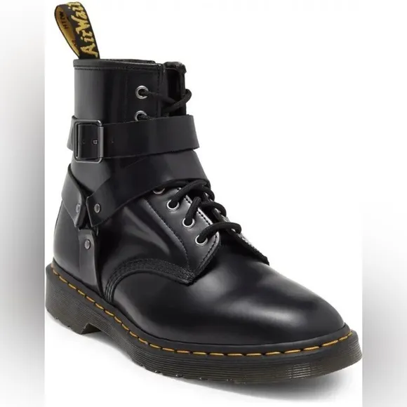 NWOB Dr. Martens Cristofor Leather Harness Lace Up Boots