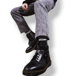 NWOB Dr. Martens Cristofor Leather Harness Lace Up Boots
