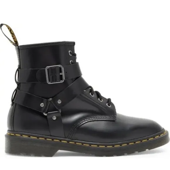 NWOB Dr. Martens Cristofor Leather Harness Lace Up Boots