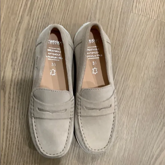 NWOB GEOX Junior New Fast boy suede loafers size 31/ US size 13