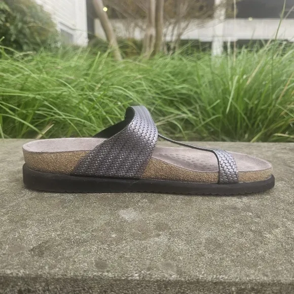 NWOB Mephisto Helen Grey Twist Comfort Sandal Cork Women's EU 42 US Woman's 11