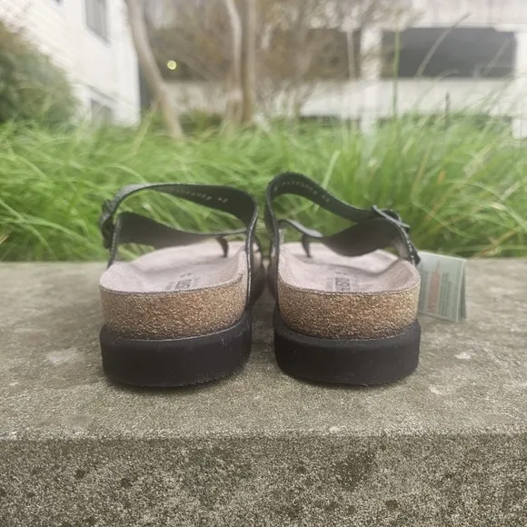 NWOB Mephisto Helen Grey Twist Comfort Sandal Cork Women's EU 42 US Woman's 11