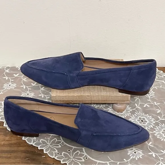 NWOT Corso Como Jatiba Blue Suede Leather Loafer Shoes