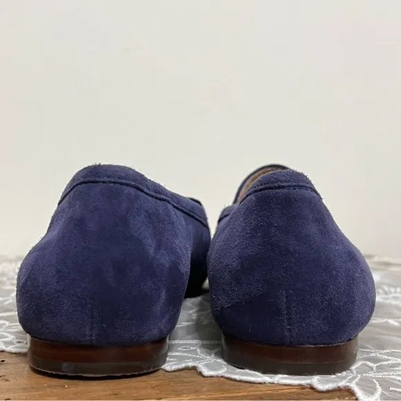 NWOT Corso Como Jatiba Blue Suede Leather Loafer Shoes