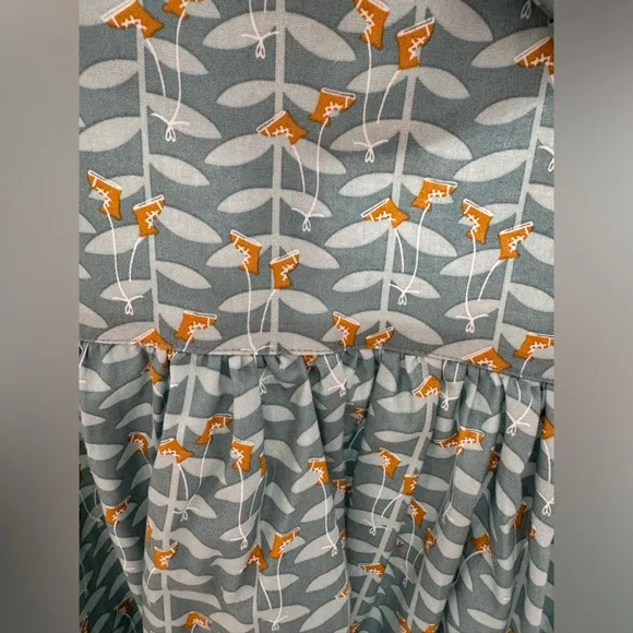 NWOT Little Moony 3-4Y Cotton Dress with Tulip Sleeves and Bow