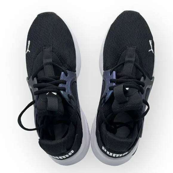 NWOT Puma Softride Enzo Nova Shine Running 377917 01 Shoes Black/White Women 8.5
