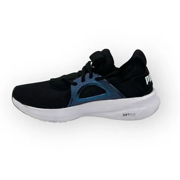 NWOT Puma Softride Enzo Nova Shine Running 377917 01 Shoes Black/White Women 8.5