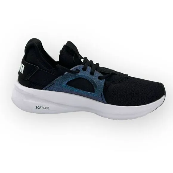 NWOT Puma Softride Enzo Nova Shine Running 377917 01 Shoes Black/White Women 8.5