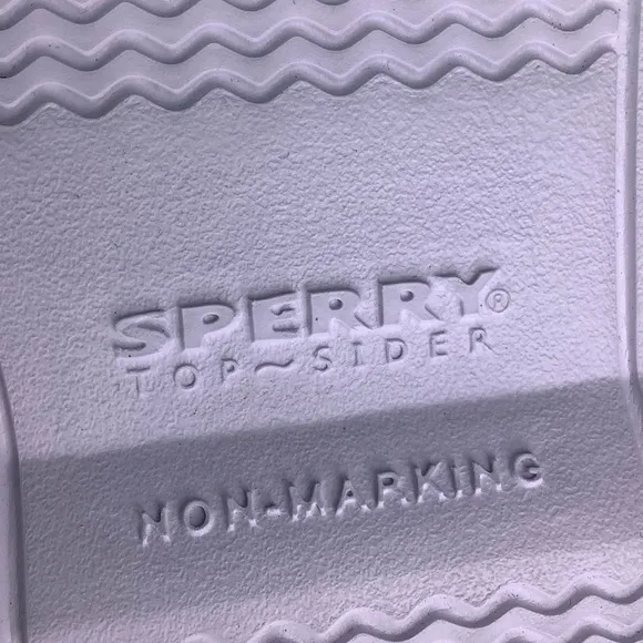 NWOT! Sperry Float Boat Black/White Rubber Women’s Slip On Shoes Sz 9M