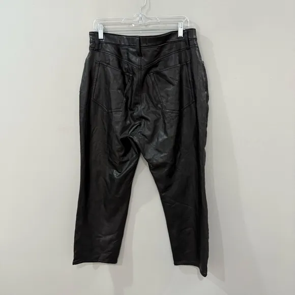 NWT Abercrombie and Fitch Jeans Mixed Fabrics The Ankle Straight Ultra High Rise