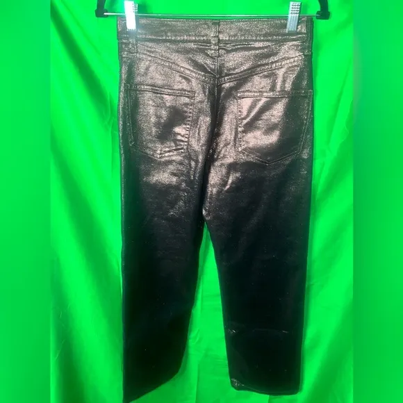 NWT Beautiful Banana Republic Bronze Metallic Straight Leg Jeans size 27