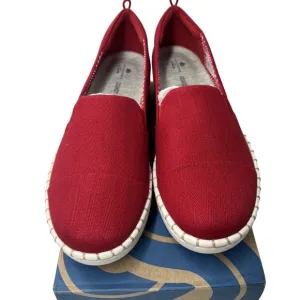 NWT Cloudsteppers by Clarks Women's Red Rouge Slip-on Sneaker Shoes 9